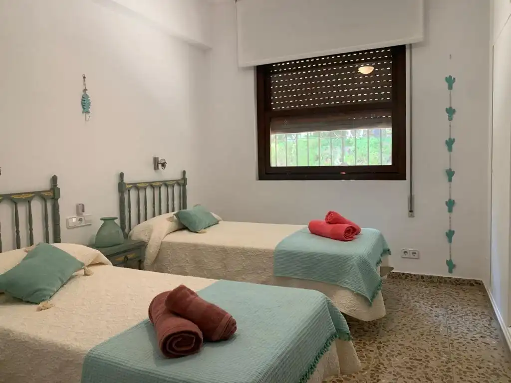 Schlafzimmer von Haus oder Chalet zur Miete in Dénia mit Klimaanlage, Heizung und Privatgarten