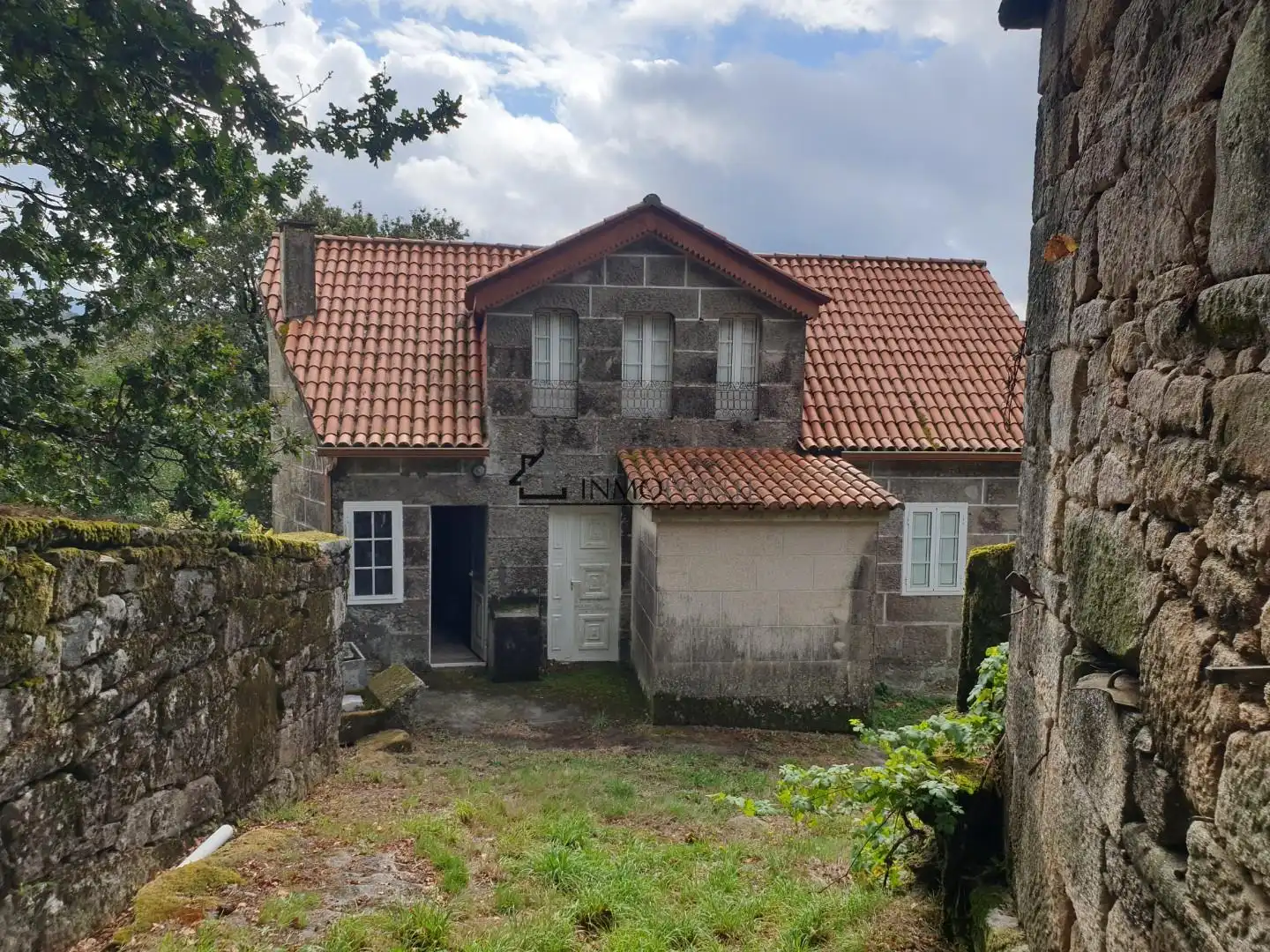 Vista exterior de Casa o chalet en venta en Campo Lameiro con Jardín privado