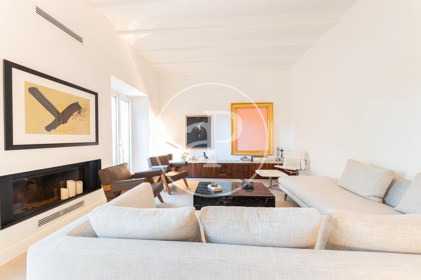 Sala d'estar de Casa adosada en venda en  Palma de Mallorca amb Aire condicionat, Calefacció i Jardí privat