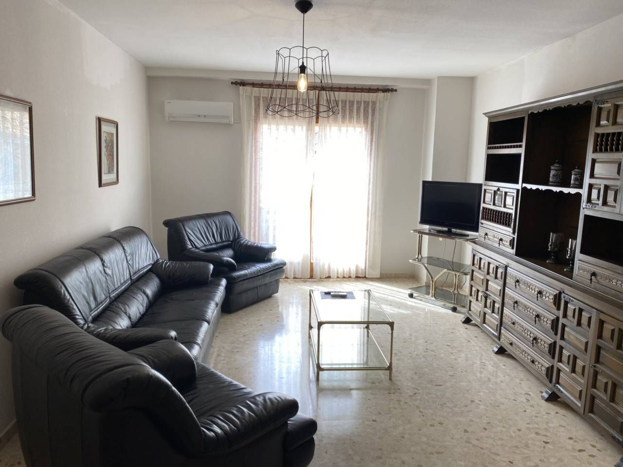 Living room of Flat to rent in Alcañiz  with Air Conditioner, Heating and Furnished