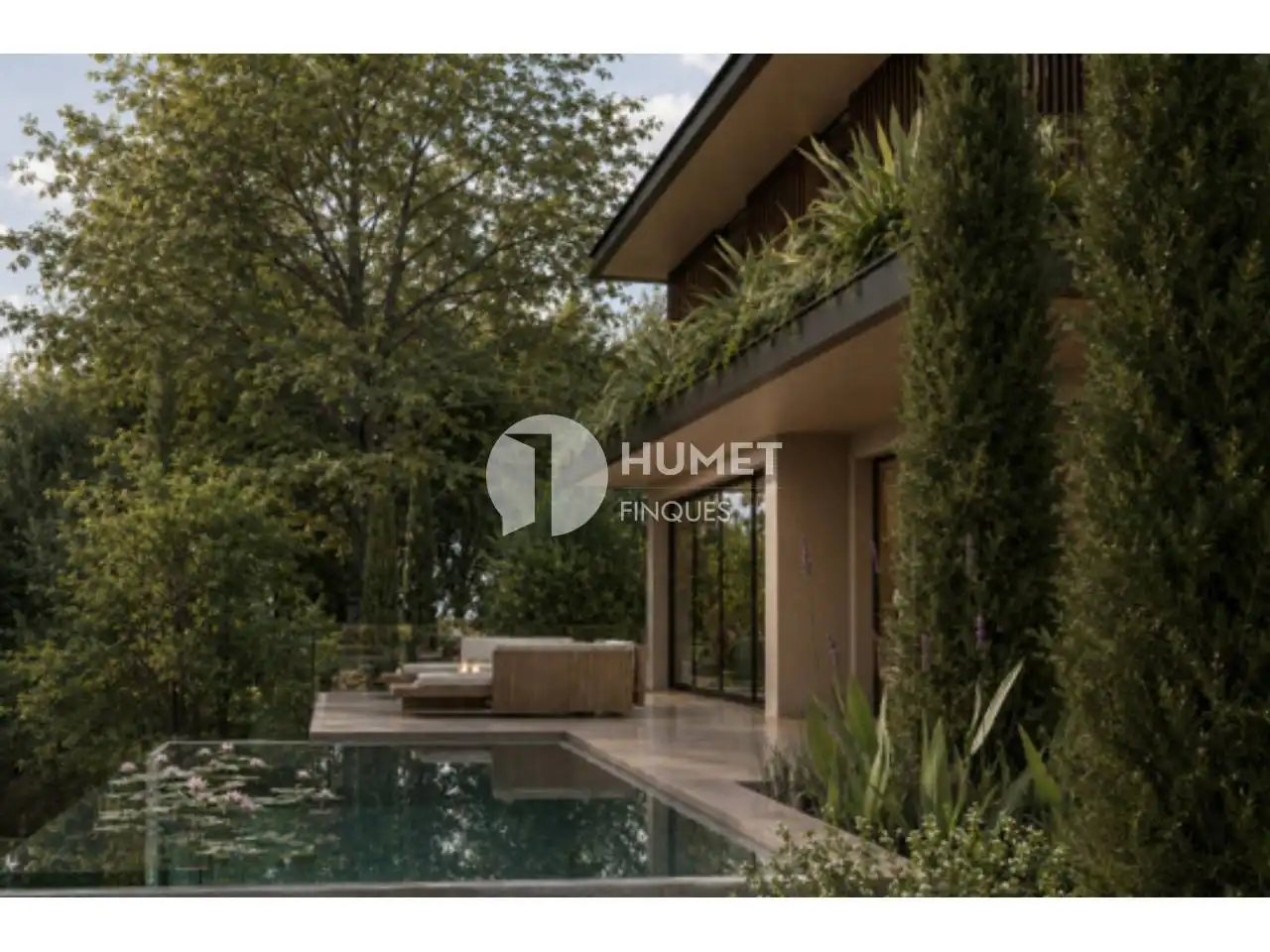 Vista exterior de Casa o xalet en venda en Sant Cugat del Vallès amb Aire condicionat, Calefacció i Jardí privat