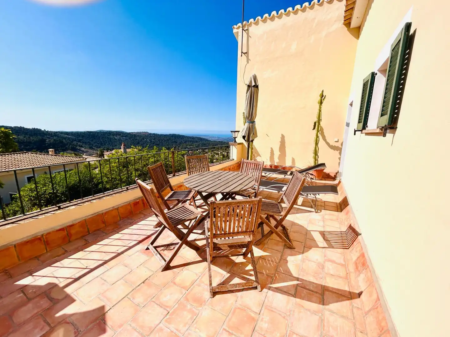 Terraza de Casa o chalet de alquiler en Puigpunyent con Jardín privado, Terraza y Piscina comunitaria