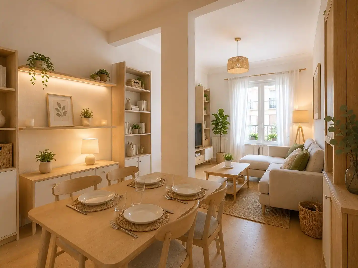 Sala de estar de Piso en venta en Madrid con Calefacción, TV y Balcón