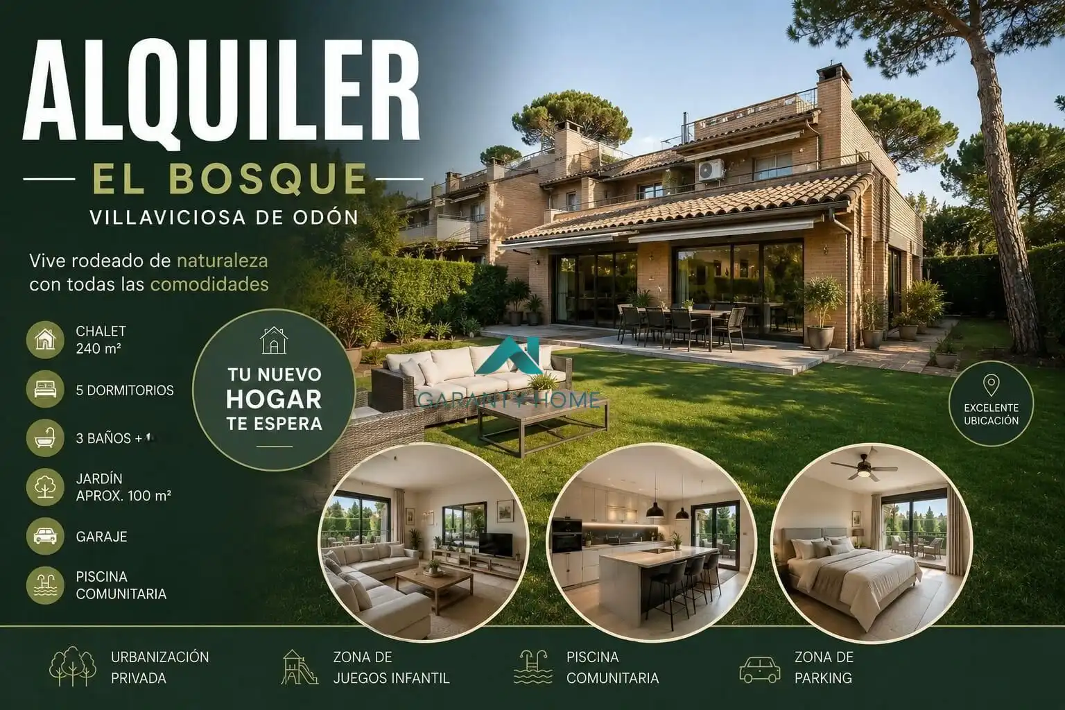 Casa o xalet de lloguer en Villaviciosa de Odón amb Aire condicionat, Calefacció i Jardí privat