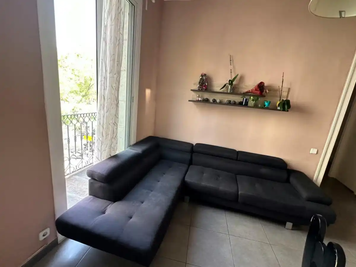 Sala de estar de Apartamento para compartir en Barcelona con Amueblado, Lavadora y Internet