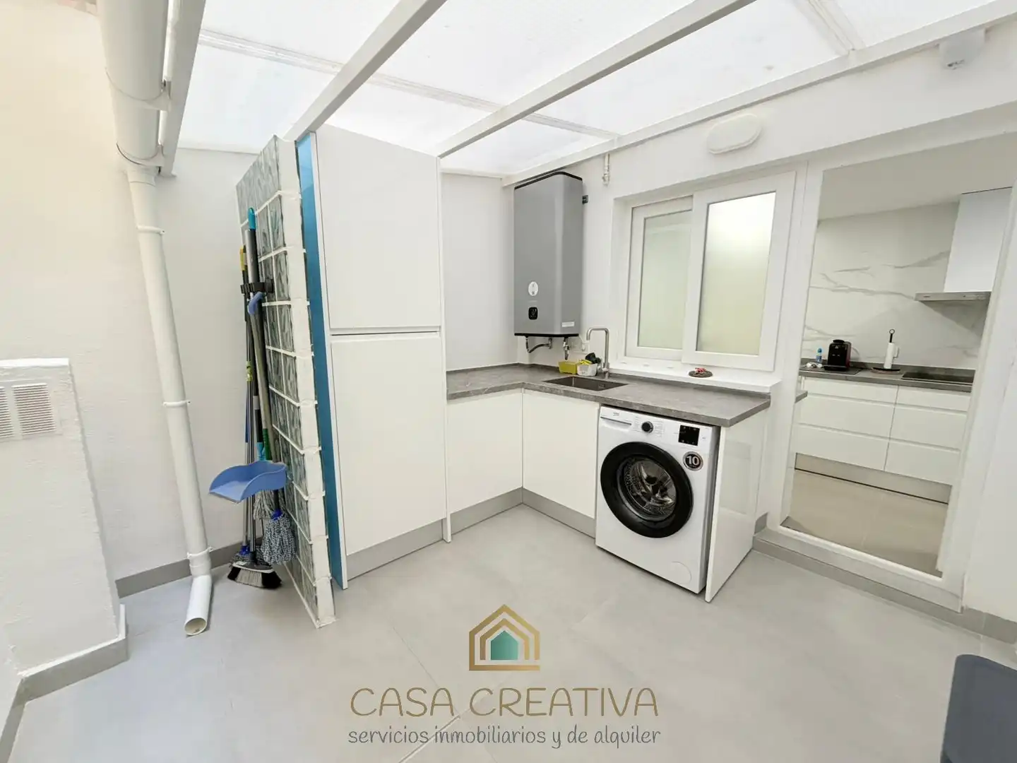 Cocina de Piso de alquiler en Valencia con Aire acondicionado, Calefacción y Terraza