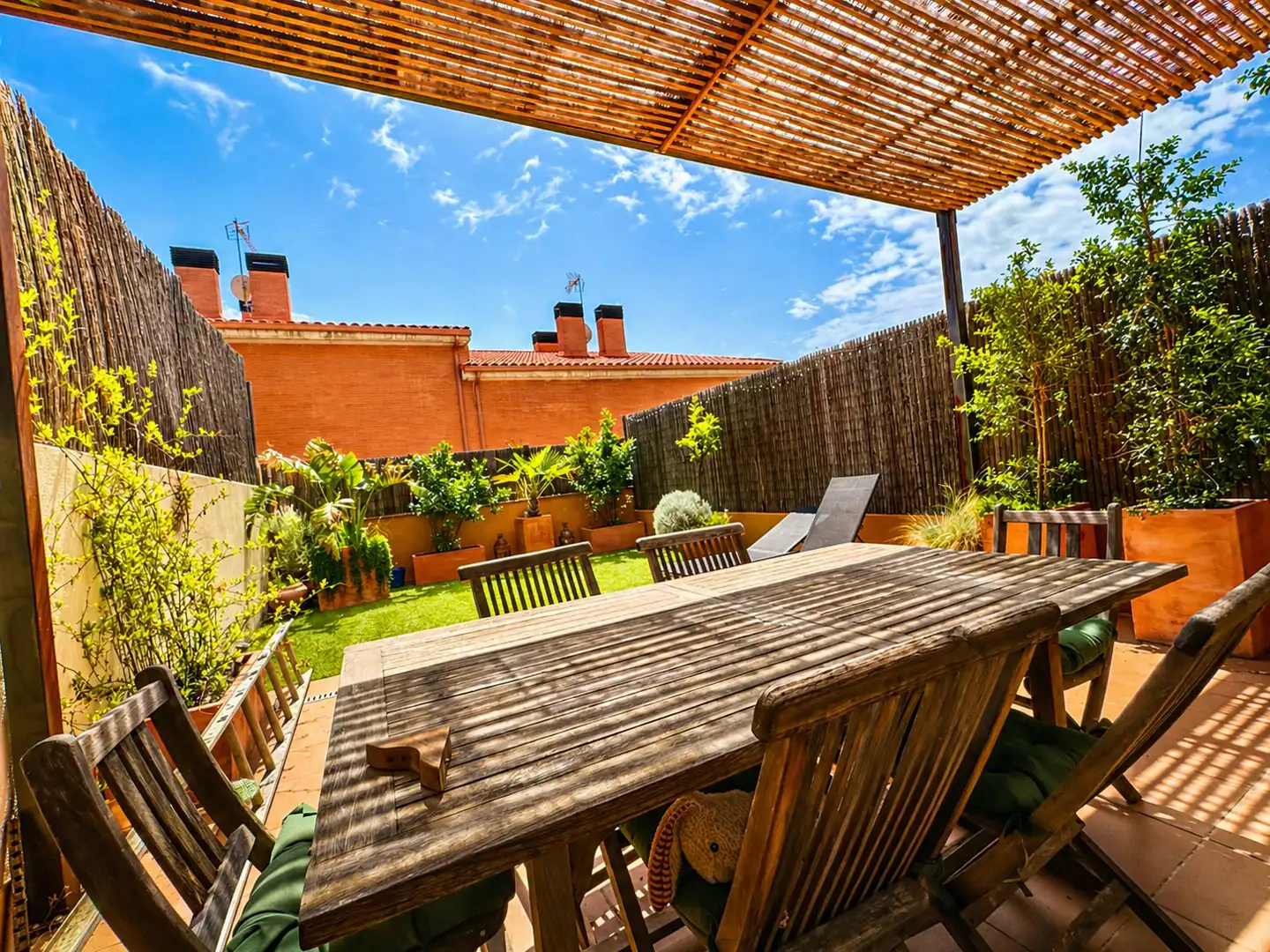 Terrace of Detached homes for sale in Castellar del Vallès  with Air Conditioner, Heating and Parquet flooring
