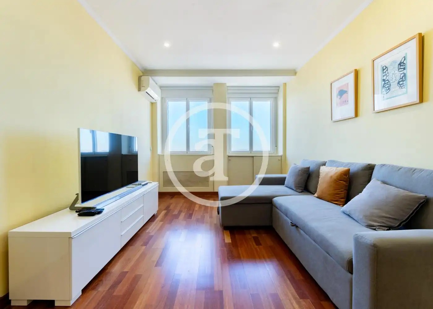 Wohnzimmer von Wohnung zur Miete in Madrid mit Klimaanlage, Heizung und Möbliert