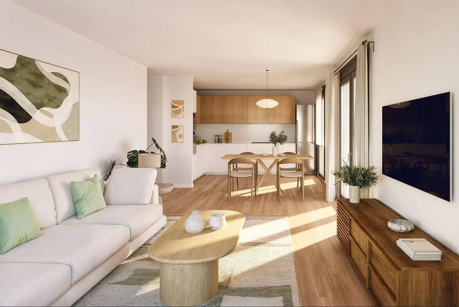 Sala de estar de Apartamento en venta en Oropesa del Mar / Orpesa con Jardín privado, Terraza y Piscina comunitaria