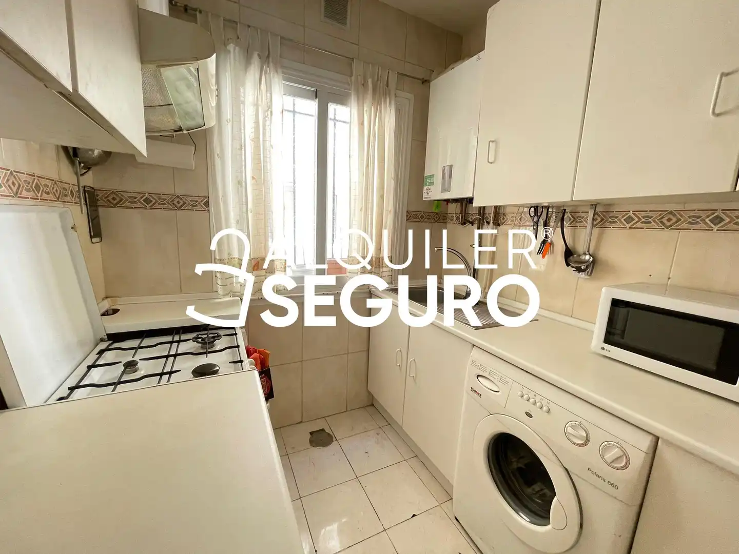 Cocina de Piso de alquiler en Madrid con Aire acondicionado, Calefacción y Terraza