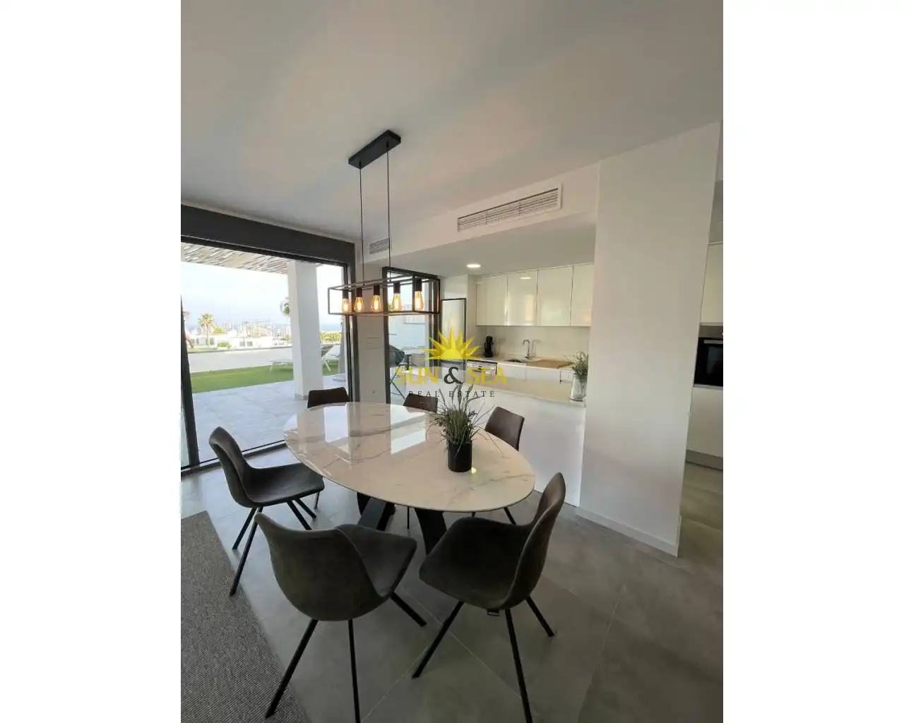 Dining room of Apartments for rent in Finestrat  with Air Conditioner, Heating and Terrace