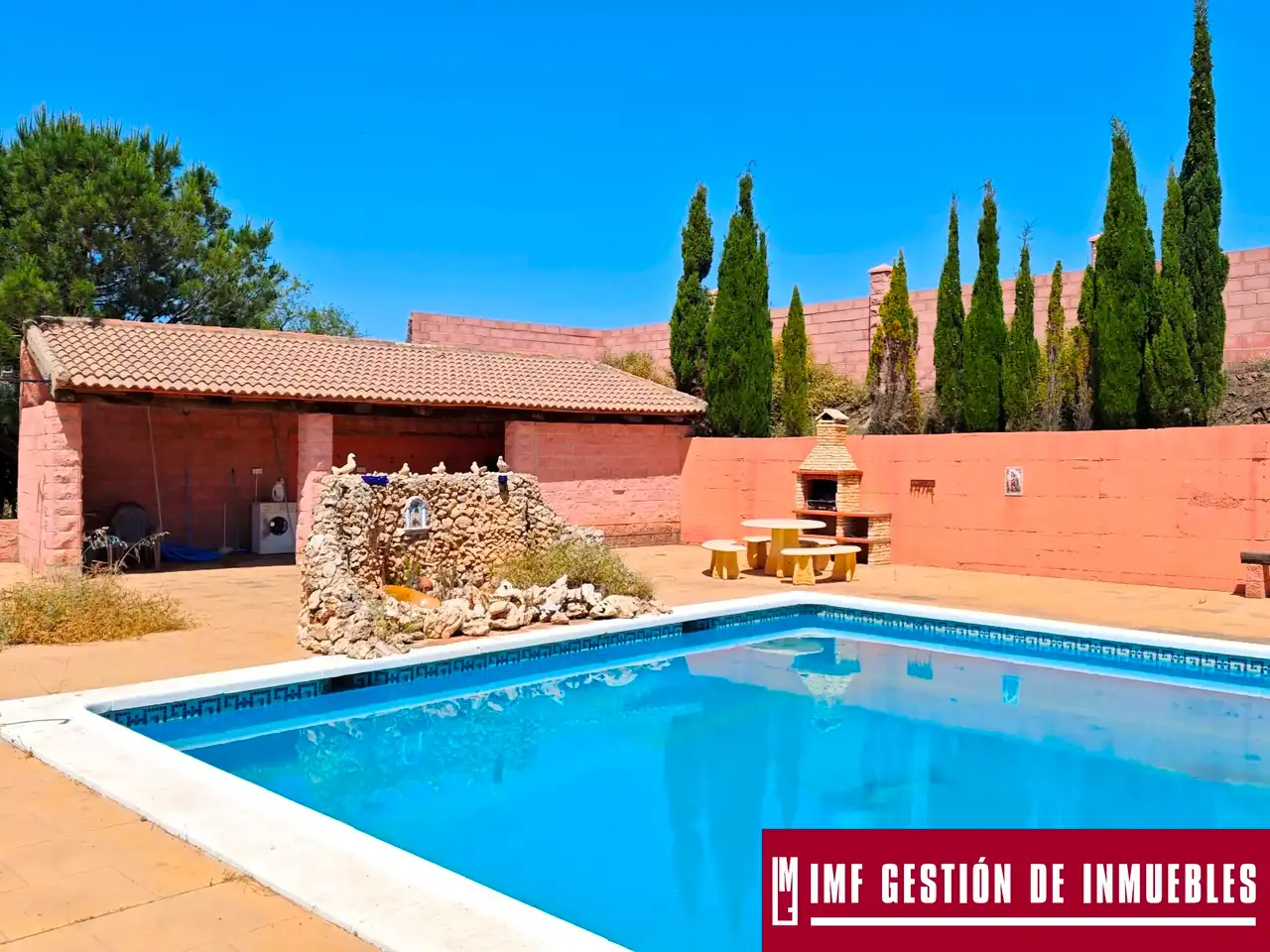 Piscina de Casa o xalet en venda en Canillas de Aceituno amb Terrassa, Piscina i Moblat
