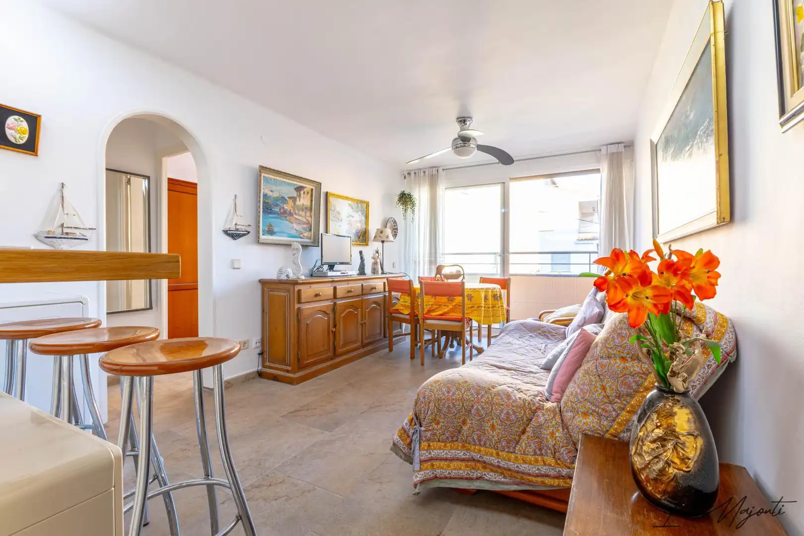Sala de estar de Apartamento en venta en L'Estartit con Calefacción
