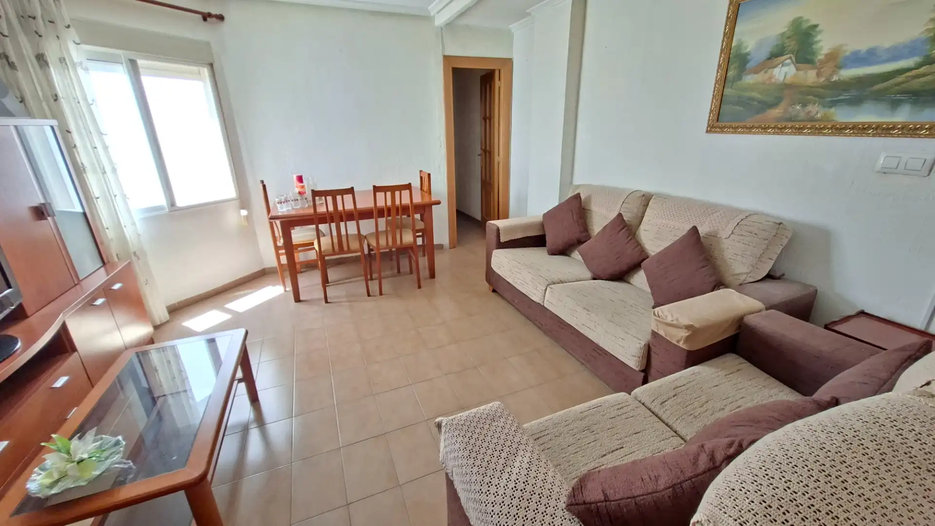 Wohnzimmer von Wohnung zum Verkauf in San Vicente del Raspeig / Sant Vicent del Raspeig mit Balkon