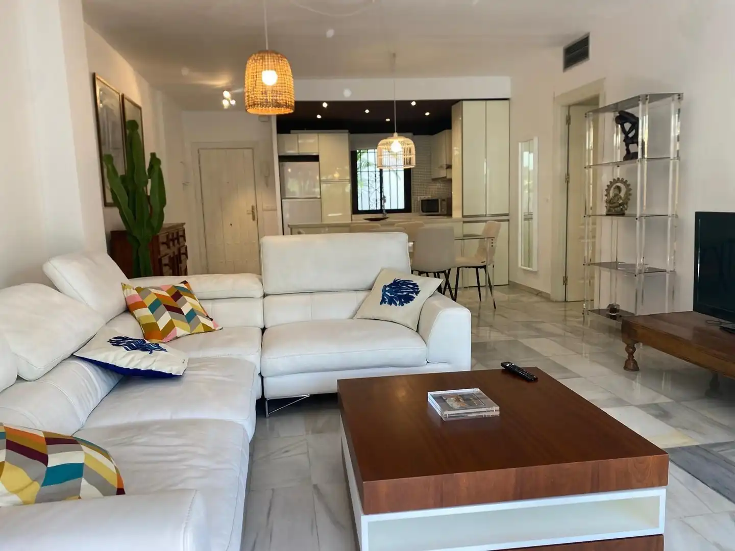 Living room of Apartments for rent in Marbella  with Air Conditioner, Furnished and Washing machine