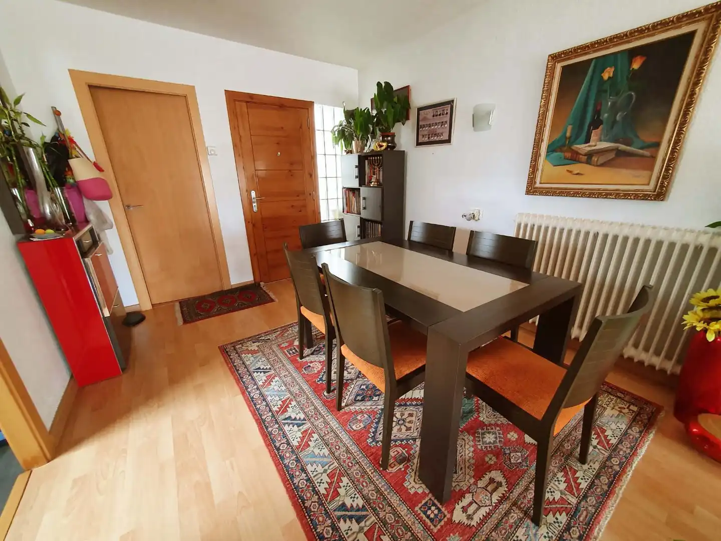 Esszimmer von Einfamilien-Reihenhaus zum Verkauf in Tossa de Mar mit Heizung, Parkett und Terrasse