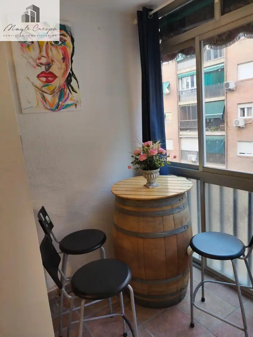 Balcony of Flat for rent in Granada  with Furnished and Balcony
