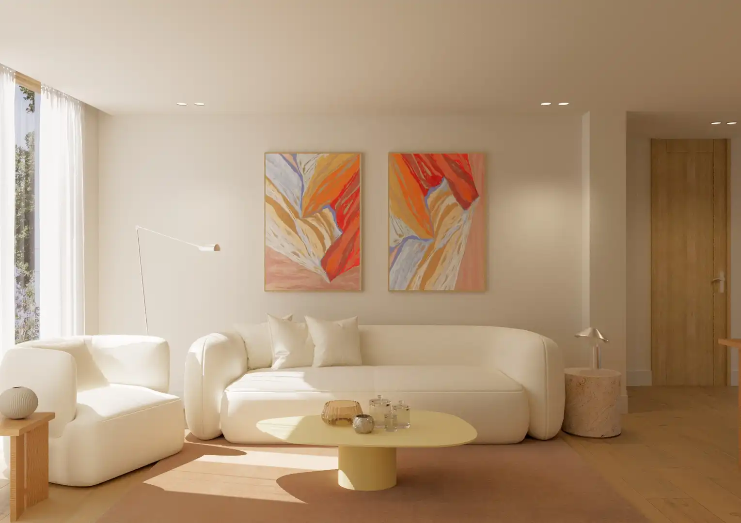 Living room of Flat for sale in Moncofa  with Air Conditioner and Heating