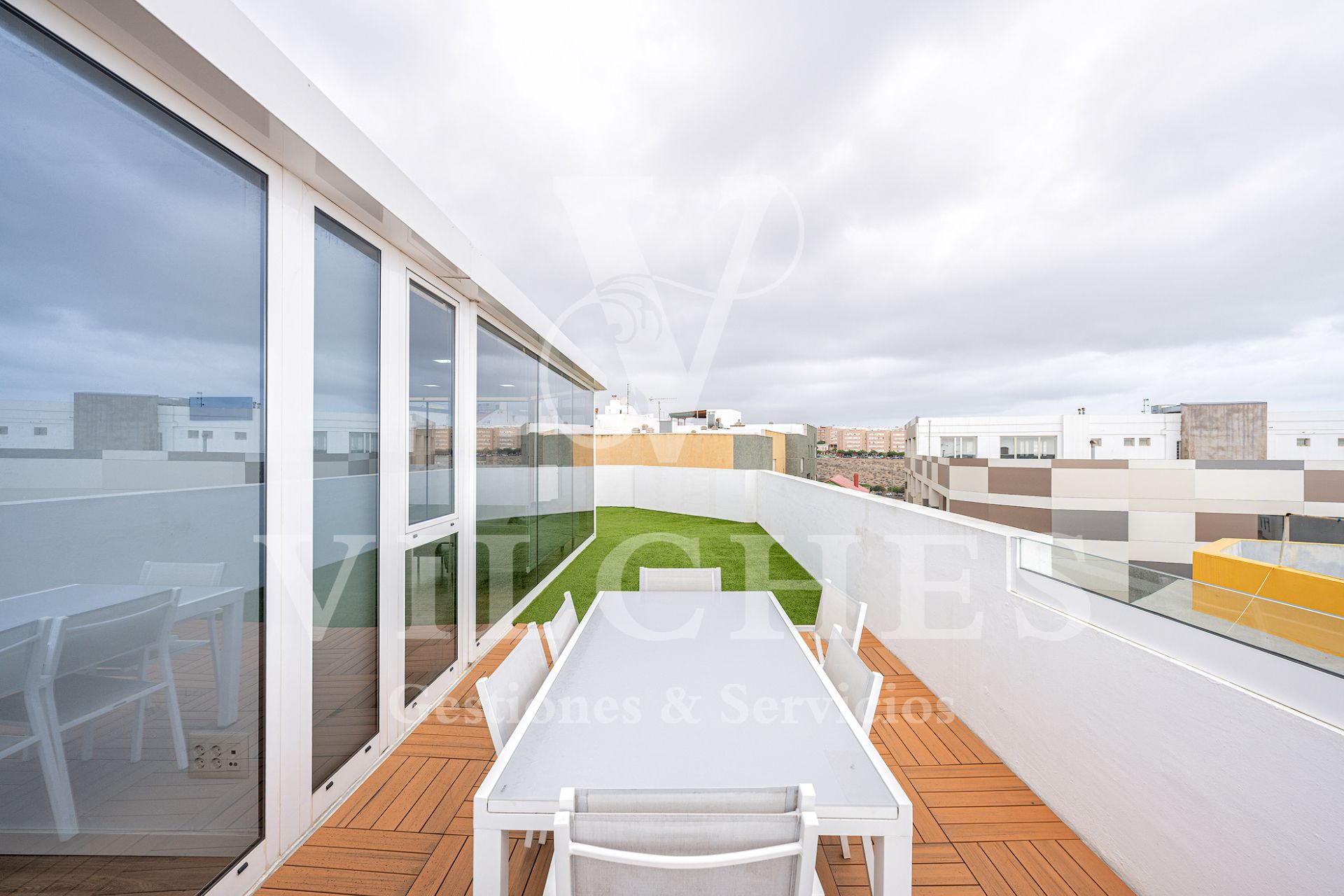 Terraza de Piso de alquiler en Las Palmas de Gran Canaria con Terraza y Amueblado