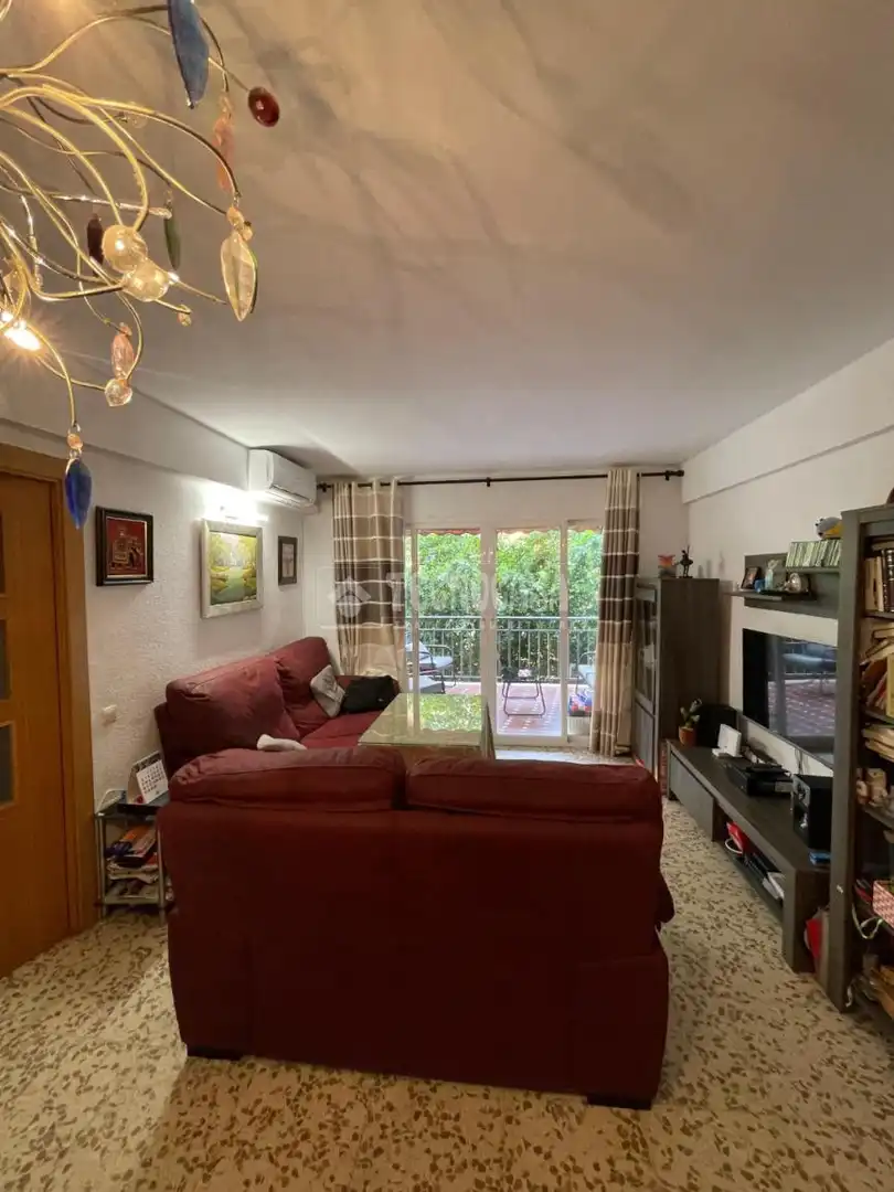 Sala d'estar de Pis en venda en Málaga Capital amb Aire condicionat, Terrassa i Balcó