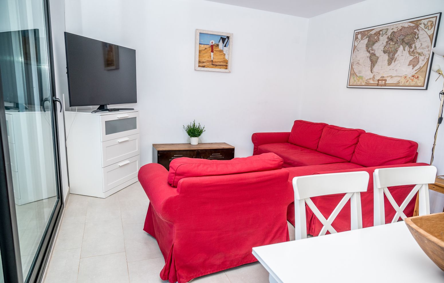 Living room of Flat for sale in Dénia  with Air Conditioner, Private garden and Terrace