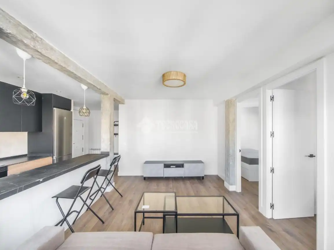 Sala d'estar de Pis de lloguer en Madrid amb Aire condicionat, Calefacció i Terrassa