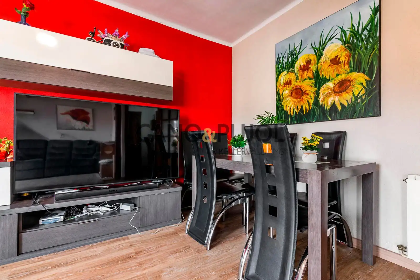 Sala de estar de Piso en venta en Caldes de Montbui con Aire acondicionado y Terraza