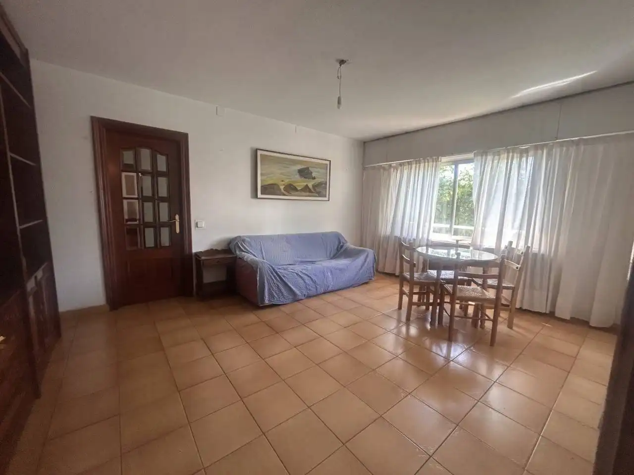 Living room of Flat for sale in  Logroño  with Heating, Terrace and Furnished