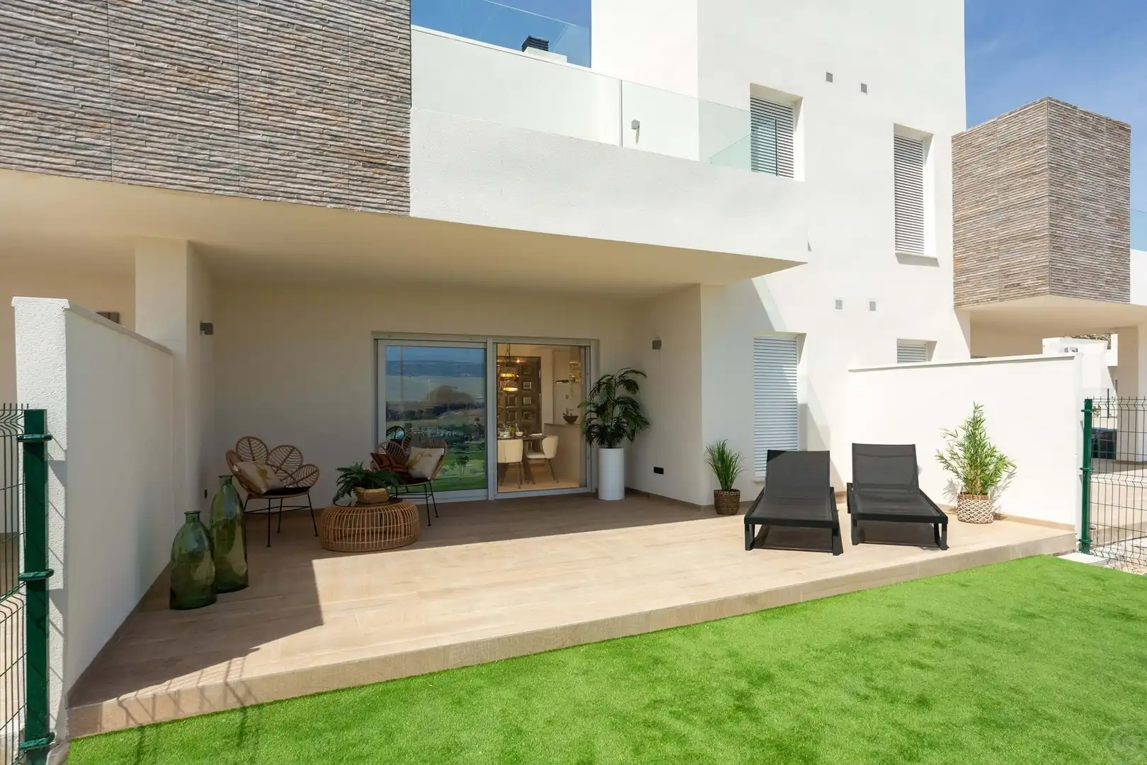 Terrasse von Wohnung zum Verkauf in Algorfa mit Klimaanlage, Heizung und Terrasse