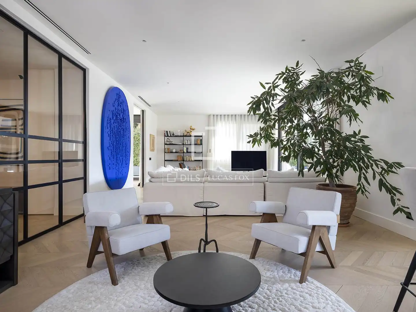 Sala de estar de Casa o chalet en venta en Barcelona con Aire acondicionado, Calefacción y Jardín privado