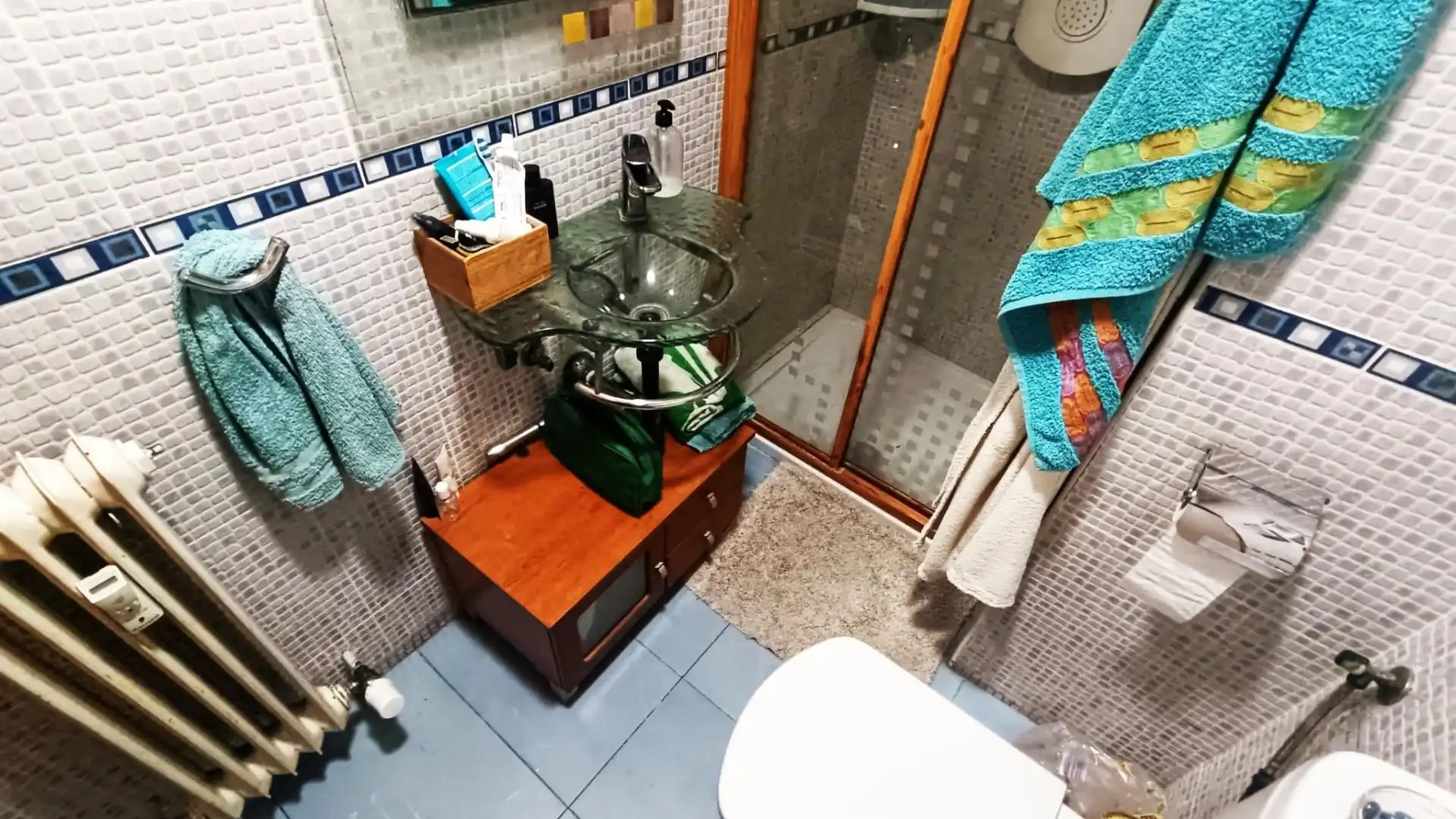 Badezimmer von Wohnung zum Verkauf in Zamora Capital  mit Heizung, Parkett und Terrasse