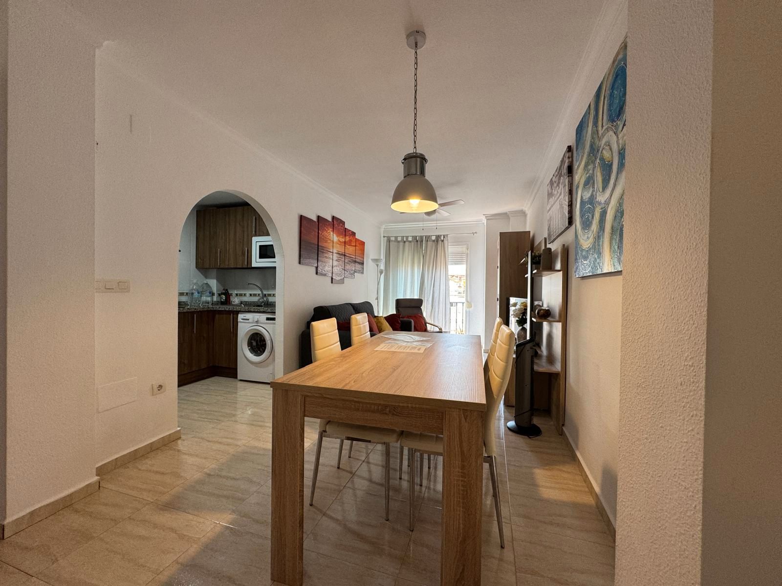 Menjador de Apartament en venda en Mijas amb Terrassa, Moblat i Rentadora