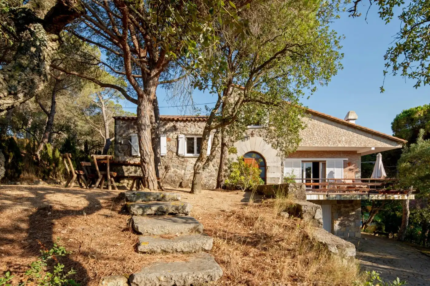 Vista exterior de Casa o chalet en venta en Castell d'Aro, Platja d'Aro i s'Agaró con Aire acondicionado, Jardín privado y Piscina