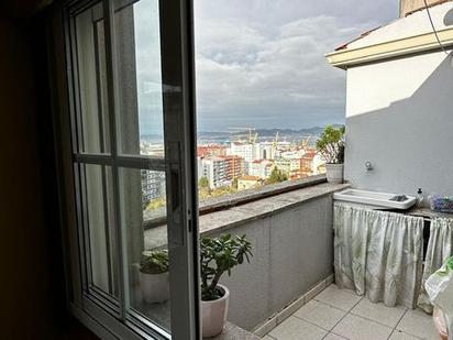 Balcony of Attic for sale in Vigo   with Parquet flooring, Terrace and Storage room