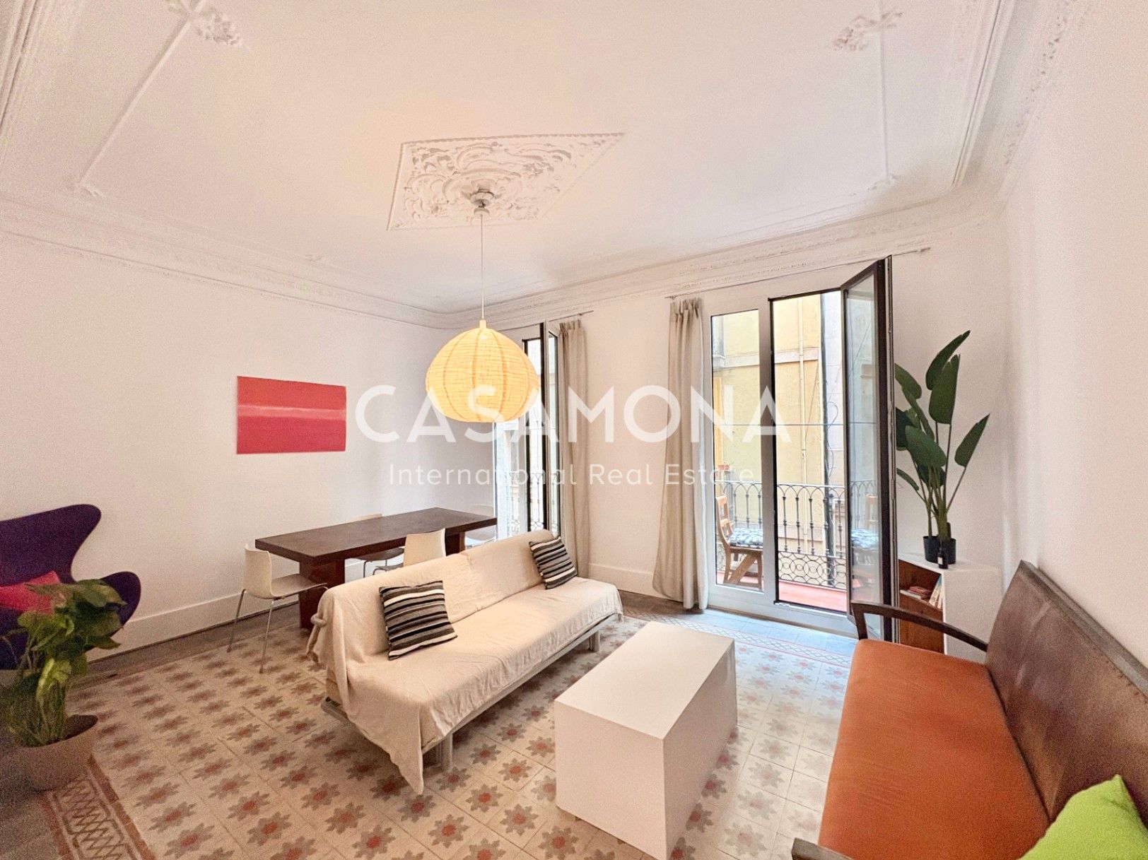 Exterior view of Apartment to rent in  Barcelona Capital  with Furnished, Balcony and Alarm
