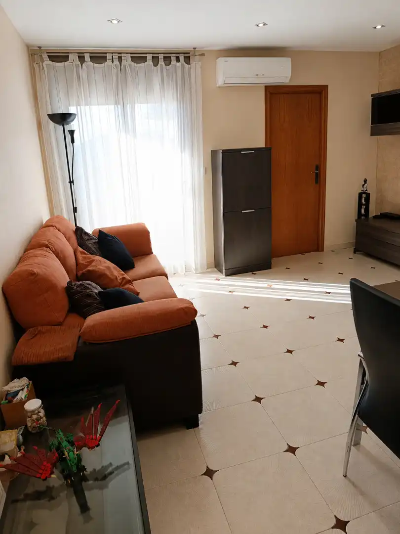 Living room of Flat for sale in Badalona  with Air Conditioner and Balcony