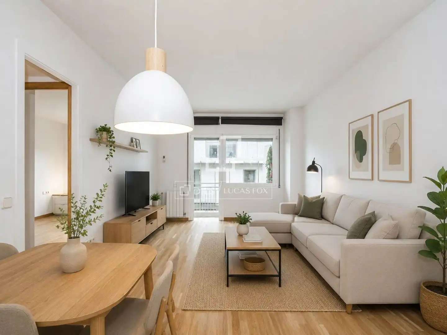 Wohnzimmer von Wohnung zum Verkauf in Sant Cugat del Vallès mit Heizung, Terrasse und Balkon