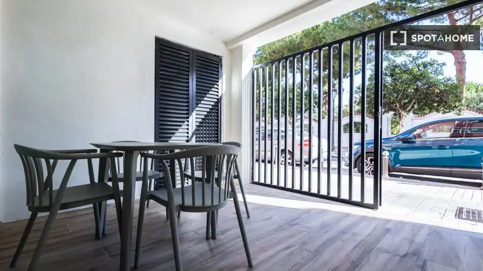 Terraza de Piso de alquiler en Valencia con Aire acondicionado, Calefacción y Amueblado
