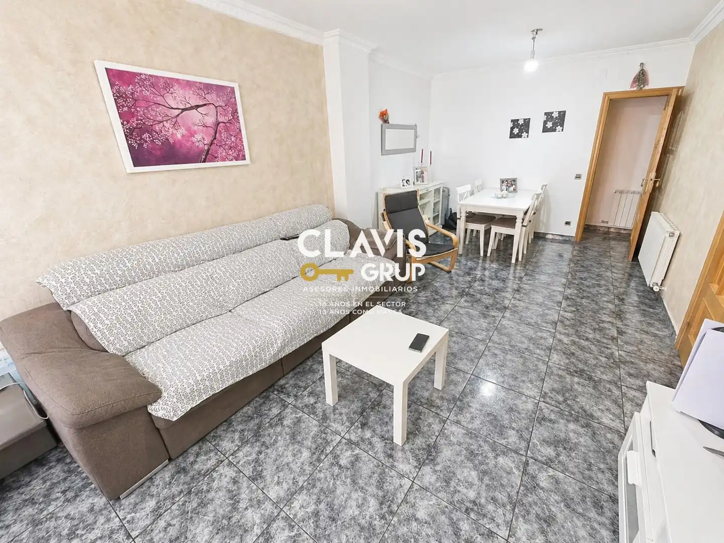 Sala de estar de Piso en venta en Barcelona con Aire acondicionado y Terraza
