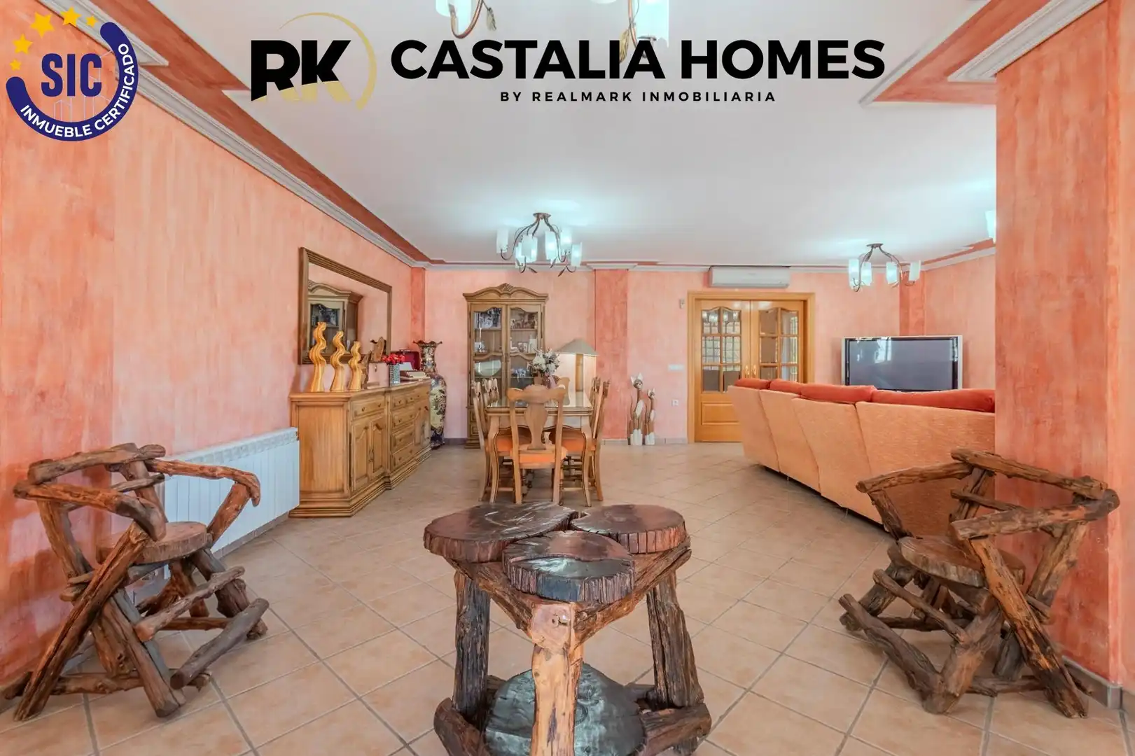 Sala d'estar de Casa o xalet en venda en Borriol amb Aire condicionat, Calefacció i Jardí privat