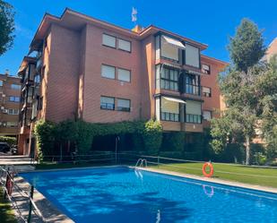 Swimming pool of Duplex for sale in  Madrid Capital  with Air Conditioner