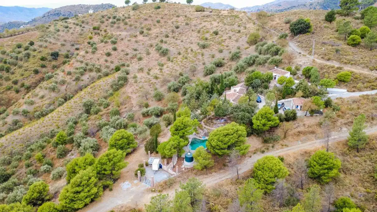 Exterior view of Houses for sale in Canillas de Albaida  with Air Conditioner, Private garden and Terrace