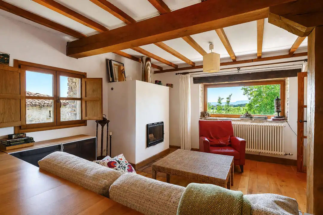 Sala de estar de Casa o chalet en venta en Ayala / Aiara con Aire acondicionado, Calefacción y Jardín privado