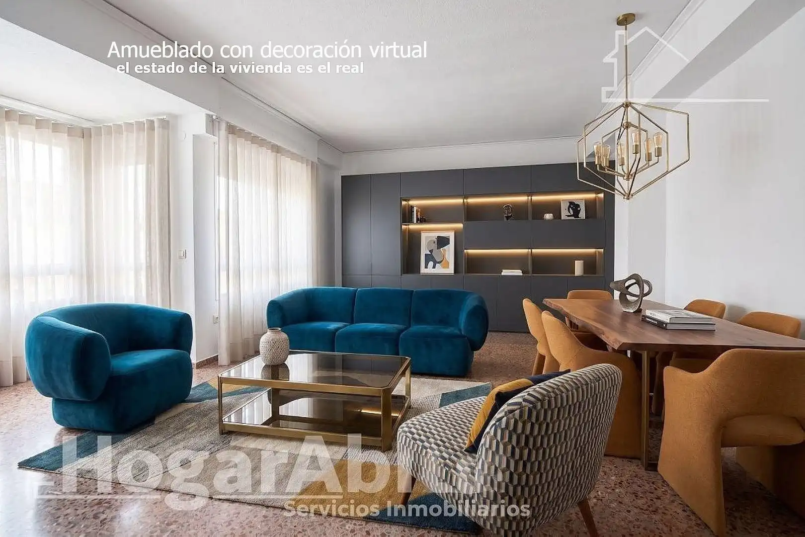 Sala de estar de Piso en venta en Gandia con Terraza y Amueblado