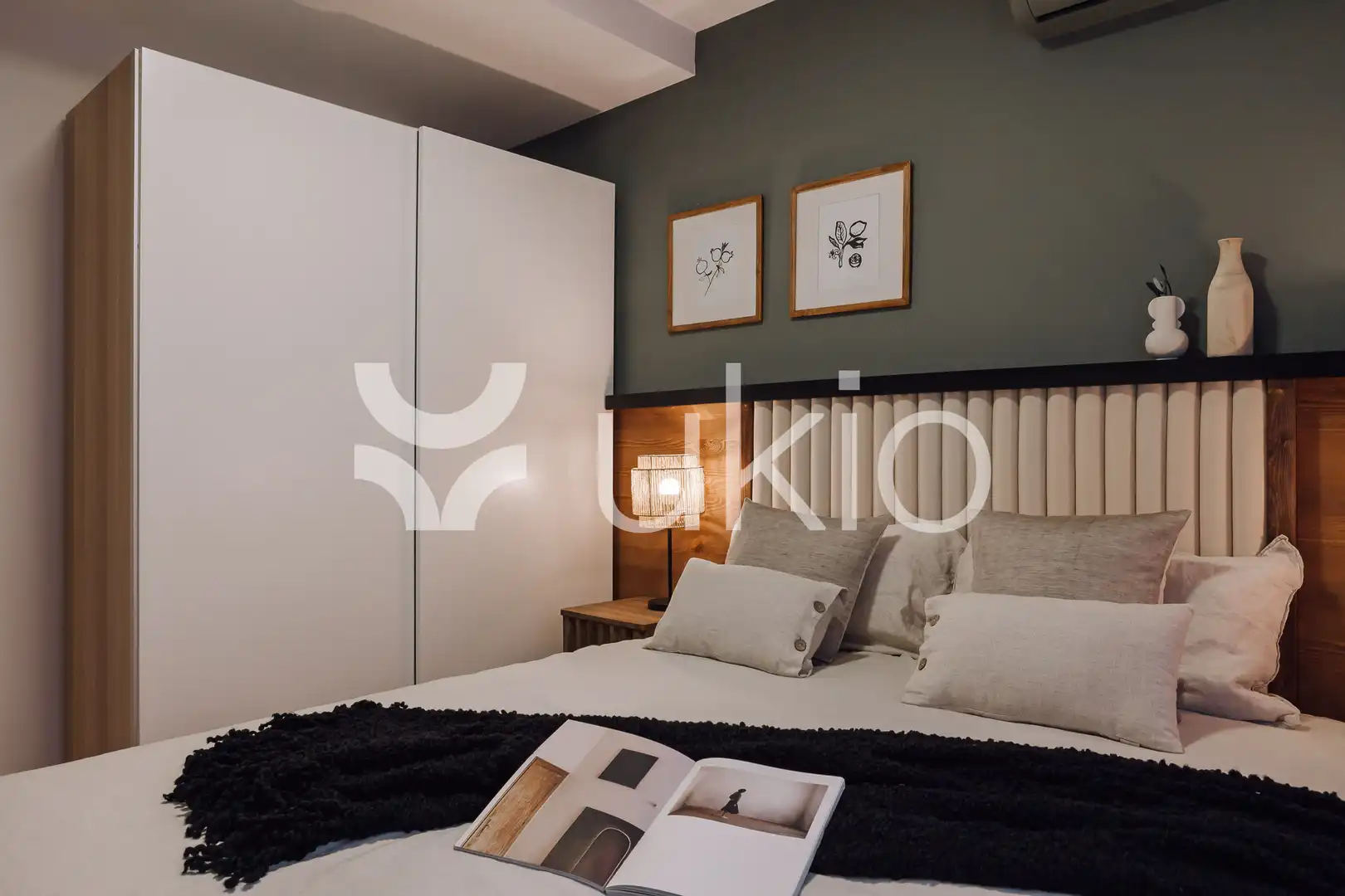 Schlafzimmer von Wohnungen zur Miete in Barcelona mit Klimaanlage, Heizung und Möbliert