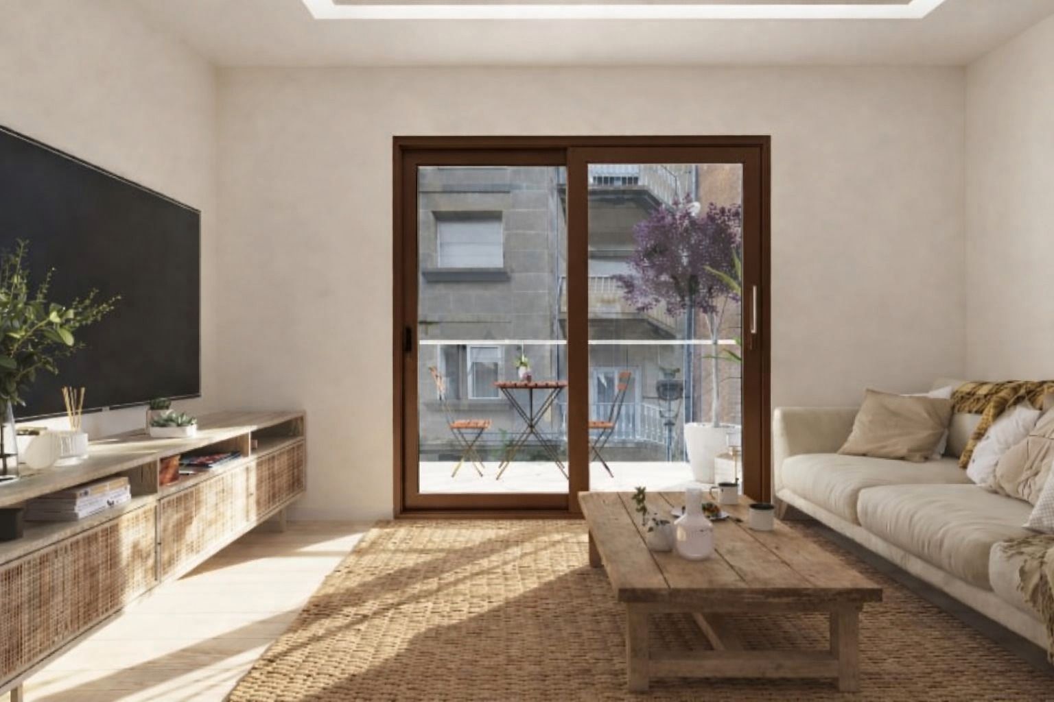 Living room of Flat for sale in Mollet del Vallès  with Air Conditioner, Heating and Balcony