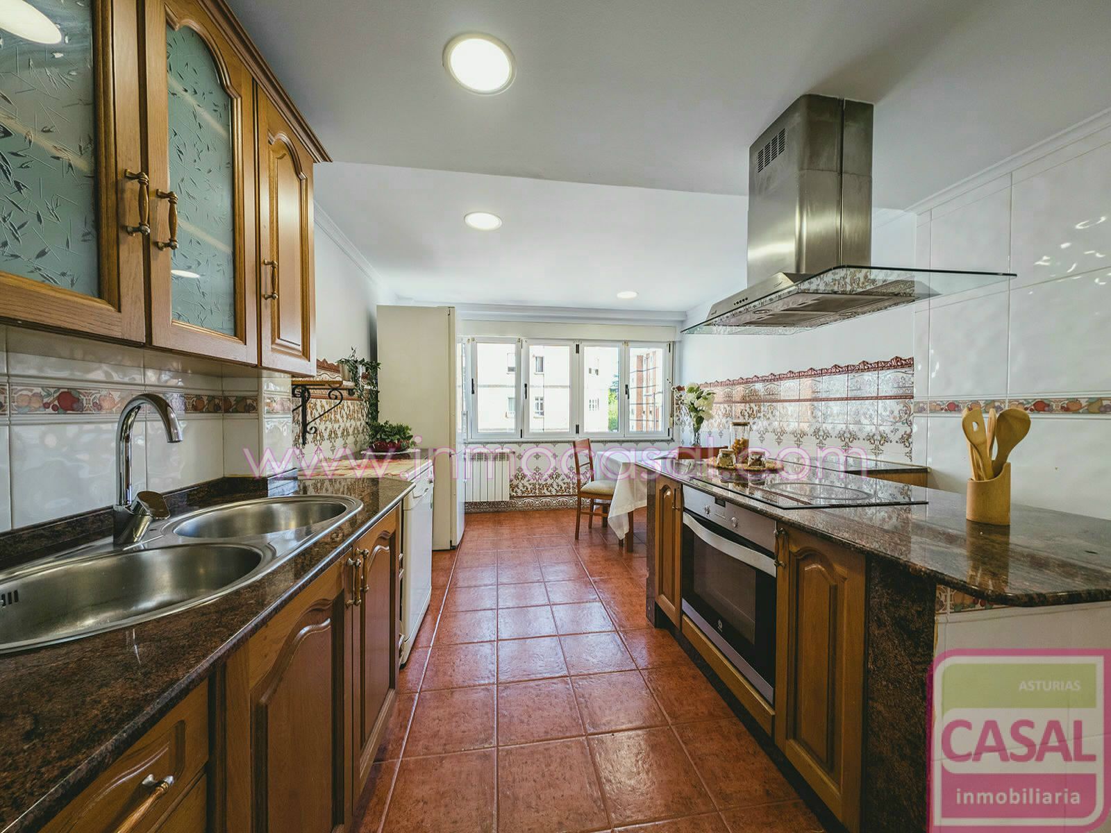 Kitchen of Flat for sale in Avilés  with Heating and Furnished