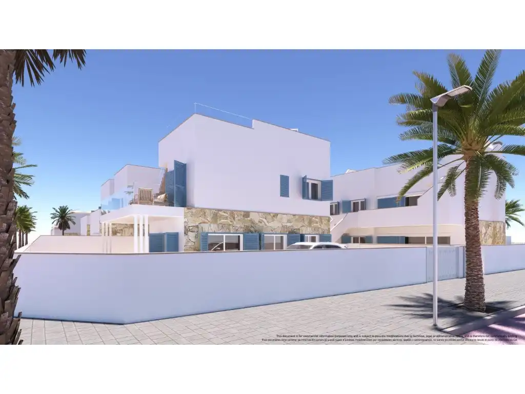 Vista exterior de Casa o chalet en venta en Pilar de la Horadada con Aire acondicionado, Jardín privado y Piscina