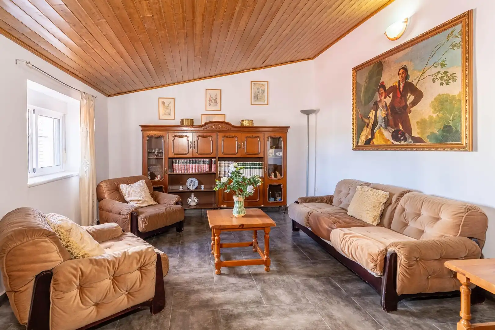 Sala de estar de Casa o chalet en venta en El Garrobo con Aire acondicionado, Calefacción y Jardín privado