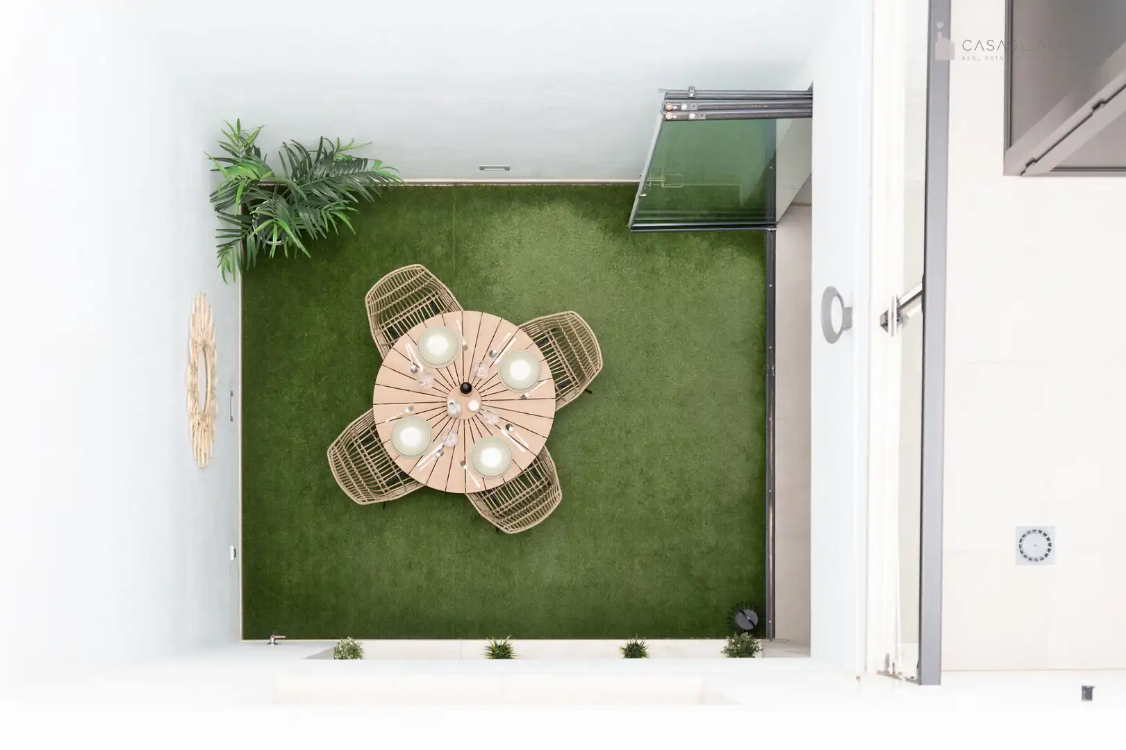 Terrasse von Einfamilien-Reihenhaus zum Verkauf in Las Palmas de Gran Canaria mit Klimaanlage, Terrasse und Abstellraum